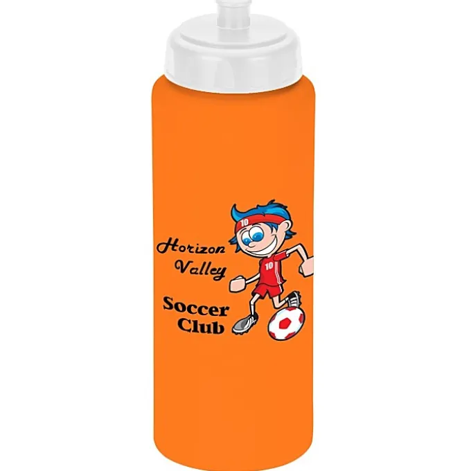 Full Color Sport Bottle with Push Pull Lid - 32 oz