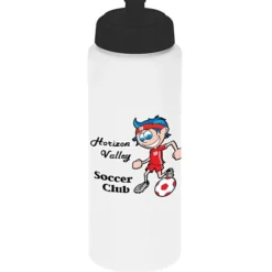 Full Color Sport Bottle with Push Pull Lid - 32 oz