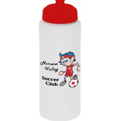 Full Color Sport Bottle with Push Pull Lid - 32 oz