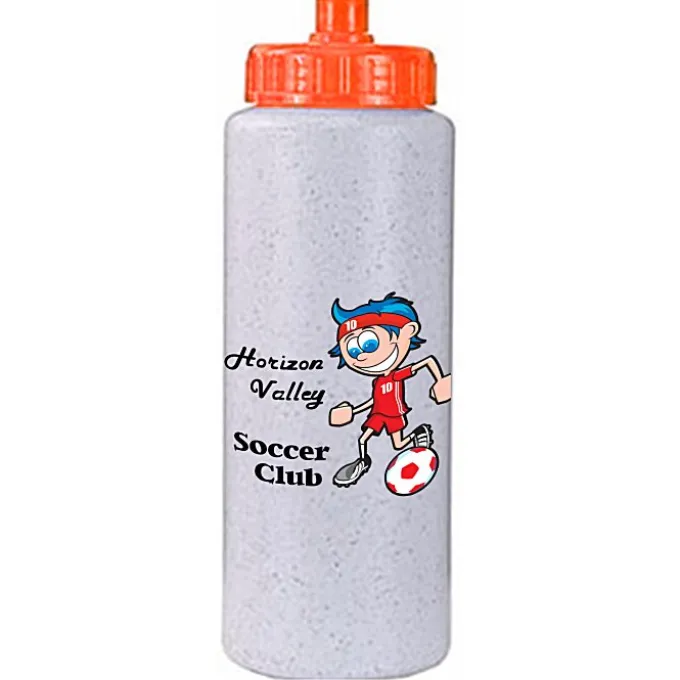 Full Color Sport Bottle with Push Pull Lid - 32 oz