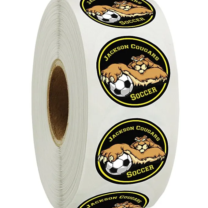 Full Color Sticker by the Roll - Circle - 1 inch - Low Quantity