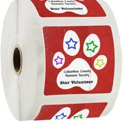 Full Color Sticker by the Roll - Square - 3 inches x 3 inches - 24 hr