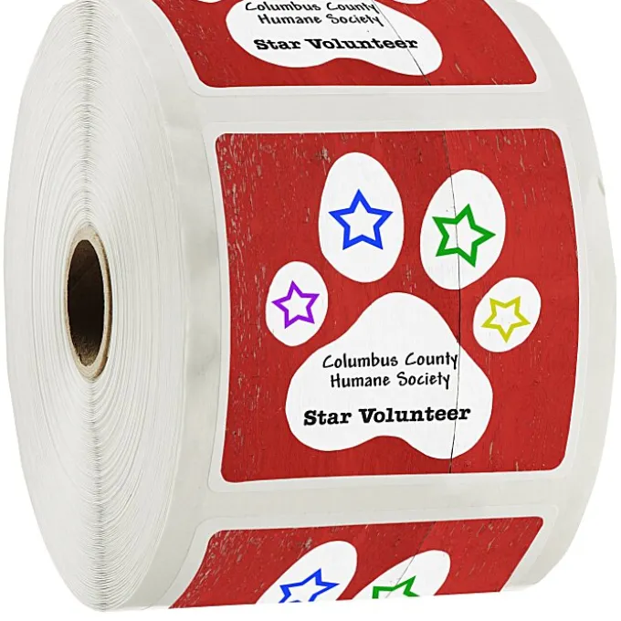 Full Color Sticker by the Roll - Square - 3 inches x 3 inches - 24 hr