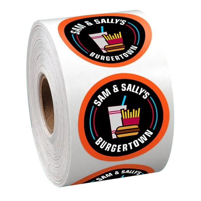 Full Color Sticker by the Roll - Circle - 1 3/4 inches