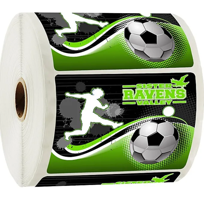 Full Color Sticker by the Roll - Rectangle - 3 inches x 4 inches - 24 hr