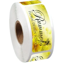 Full Color Sticker by the Roll - Rectangle - 1 inch x 2-1/2 inches