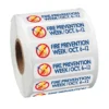 Full Color Sticker by the Roll - Rectangle - 1/2 inches x 2 inches