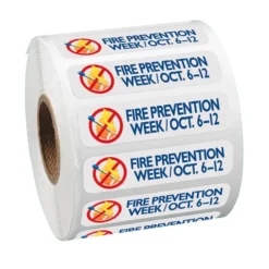 Full Color Sticker by the Roll - Rectangle - 1/2 inches x 2 inches