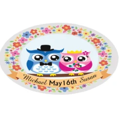 Full Color Sticker by the Roll - Oval - 1-1/2 inches x 2-1/2 inches