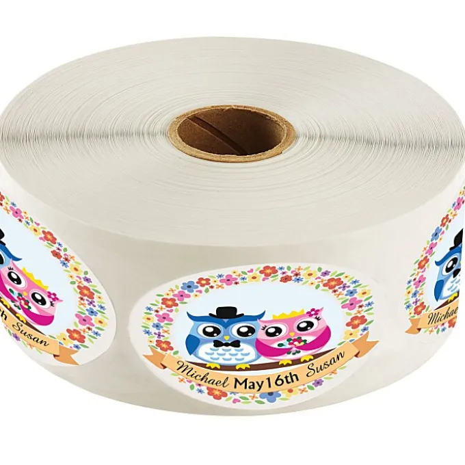 Full Color Sticker by the Roll - Oval - 1-1/2 inches x 2-1/2 inches