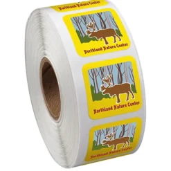 Full Color Sticker by the Roll - Square - 1 inch x 1 inch