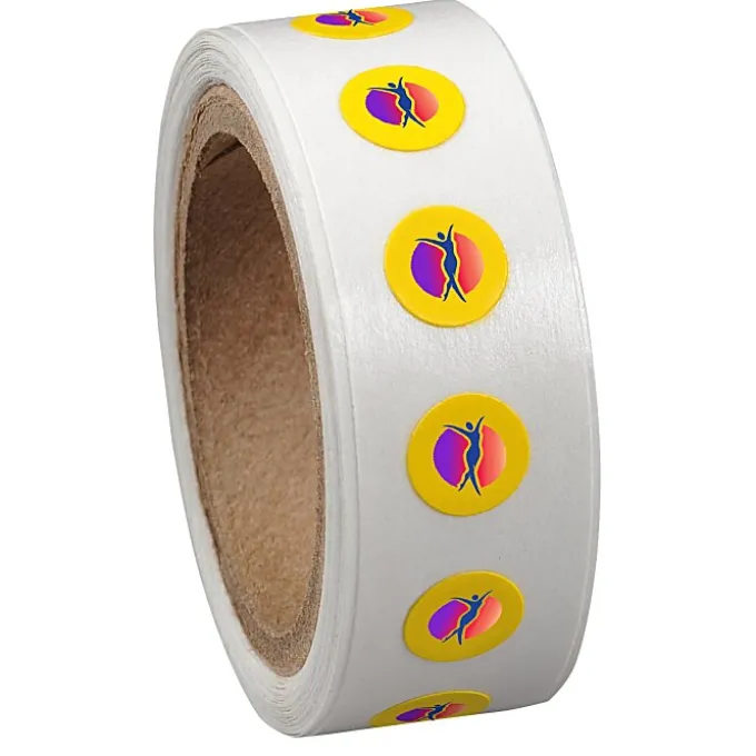 Full Color Sticker by the Roll - Circle - 1/4 inch