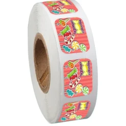 Full Color Sticker by the Roll - Rectangle - 9/16 inches x 3/4 inches
