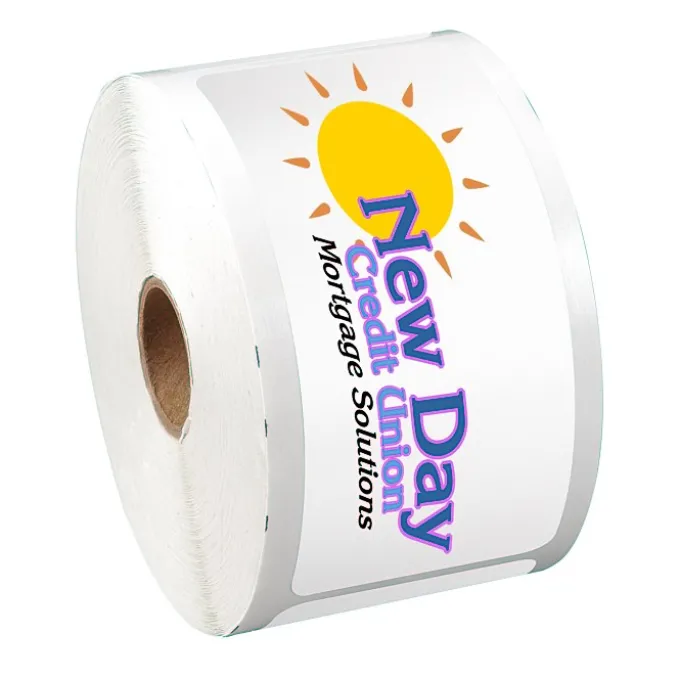 Full Color Sticker by the Roll - Rectangle - 2 inches x 4-5/8 inches