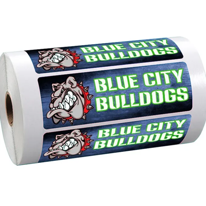 Full Color Sticker by the Roll - Rectangle - 1-3/4 inches x 5-1/4 inches
