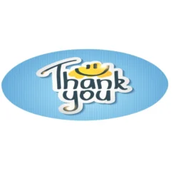 Full Color Sticker by the Roll - Oval - 3/8 inches x 7/8 inches