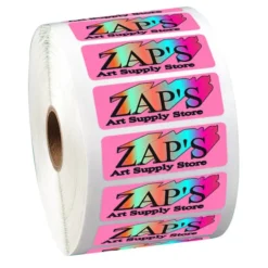 Full Color Sticker by the Roll - Rectangle - 3/4 inches x 2-1/4 inches
