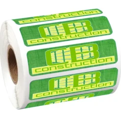 Full Color Sticker by the Roll - Rectangle - 3/4 inches x 2-3/4 inches
