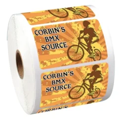 Full Color Sticker by the Roll - Rectangle - 1-3/4 inches x 2-3/4 inches