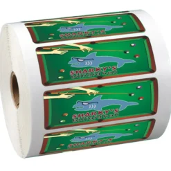 Full Color Sticker by the Roll - Rectangle - 1-1/4 inches x 3-5/8 inches