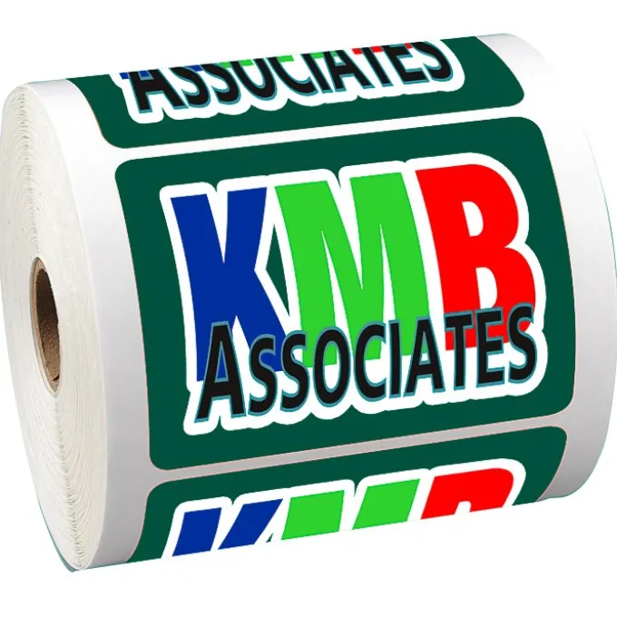 Full Color Sticker by the Roll - Rectangle - 2-3/4' x 3-3/4 inches