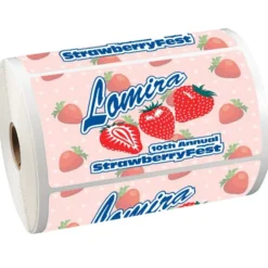 Full Color Sticker by the Roll - Rectangle - 2-3/4 inches x 5-1/4 inches