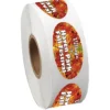 Full Color Sticker by the Roll - Oval - 3/4 inches x 1-1/2 inches