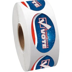 Full Color Sticker by the Roll - Oval - 1 inch x 1-3/4 inches