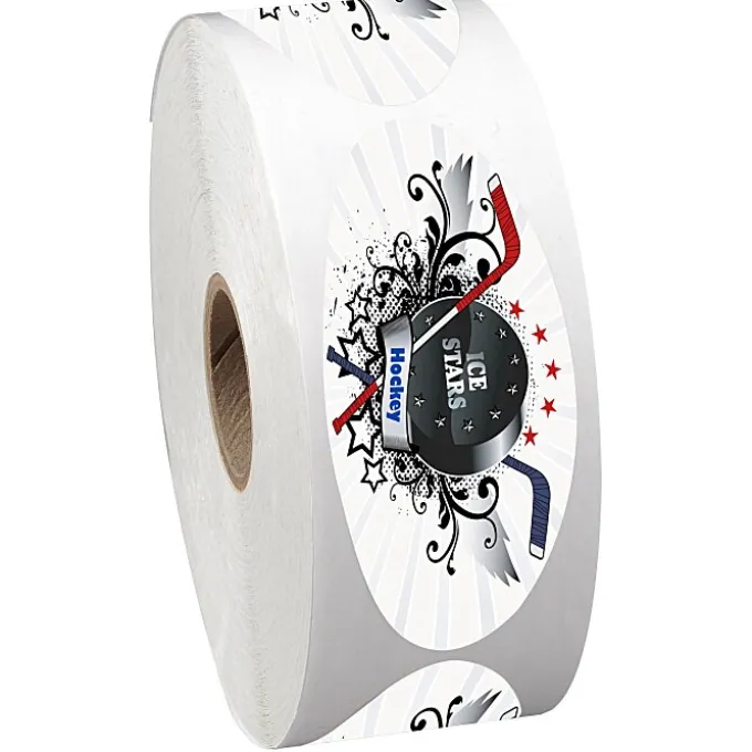 Full Color Sticker by the Roll - Oval - 1-1/4 inches x 3 inches
