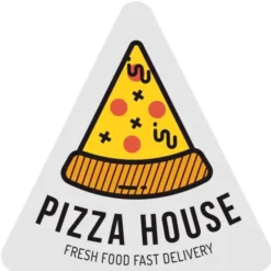 Full Color Sticker - Triangle - 8 inches