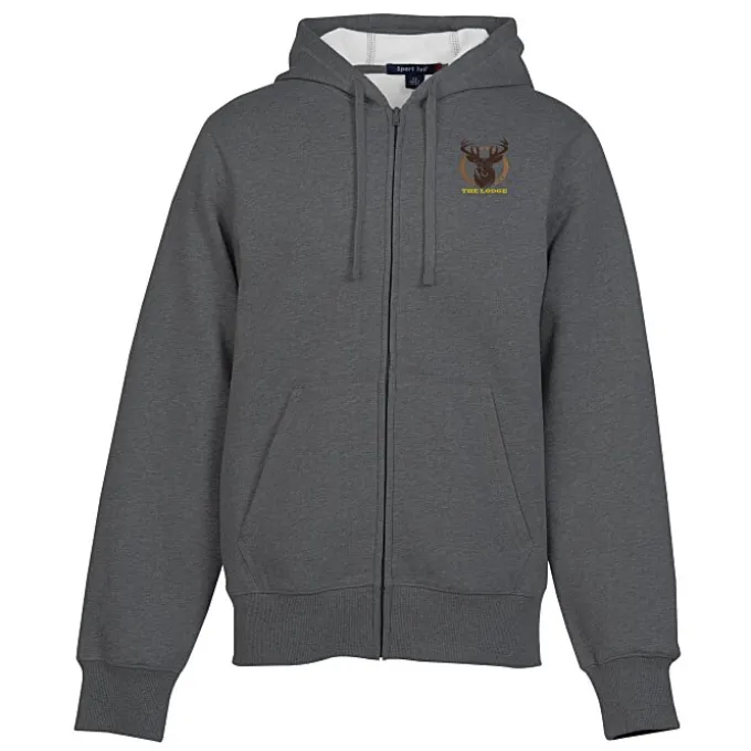 Full-Zip Hooded Fleece Jacket - Men's - Embroidered