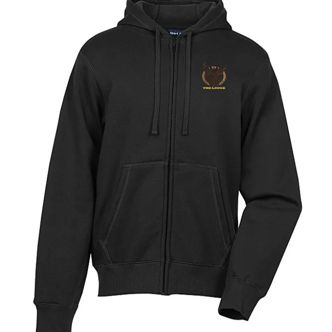 Full-Zip Hooded Fleece Jacket - Men's - Embroidered