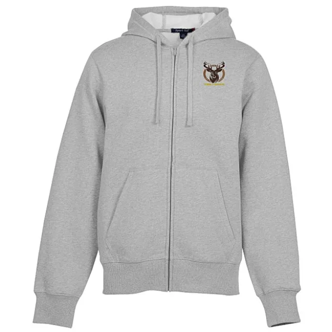 Full-Zip Hooded Fleece Jacket - Men's - Embroidered