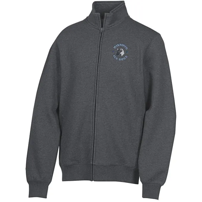 Full-Zip Sweatshirt Jacket - Embroidered