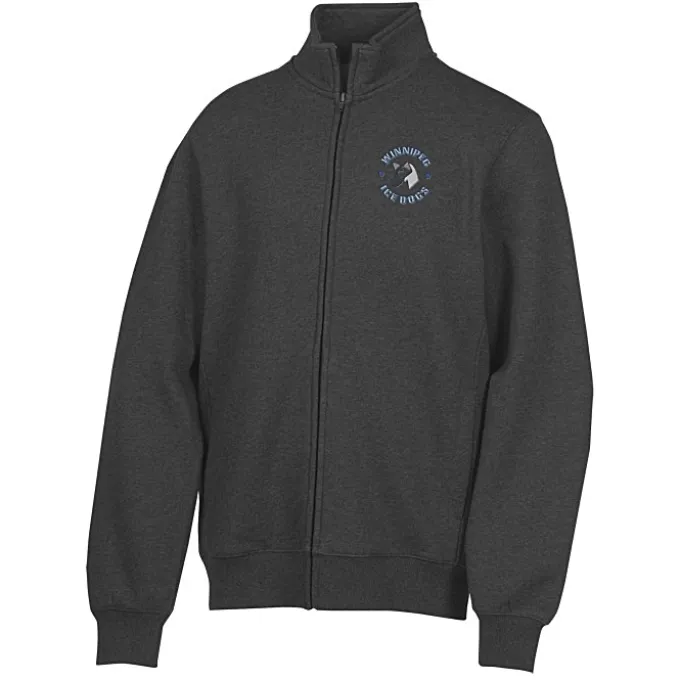 Full-Zip Sweatshirt Jacket - Embroidered - 24 hr