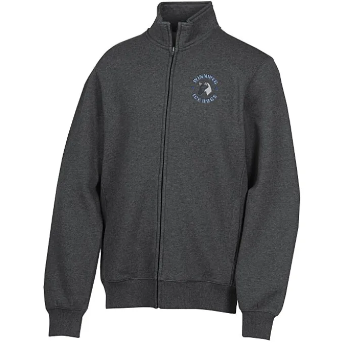 Full-Zip Sweatshirt Jacket - Embroidered - 24 hr