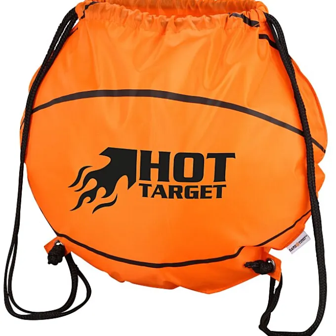 Game Time! Basketball Drawstring Backpack