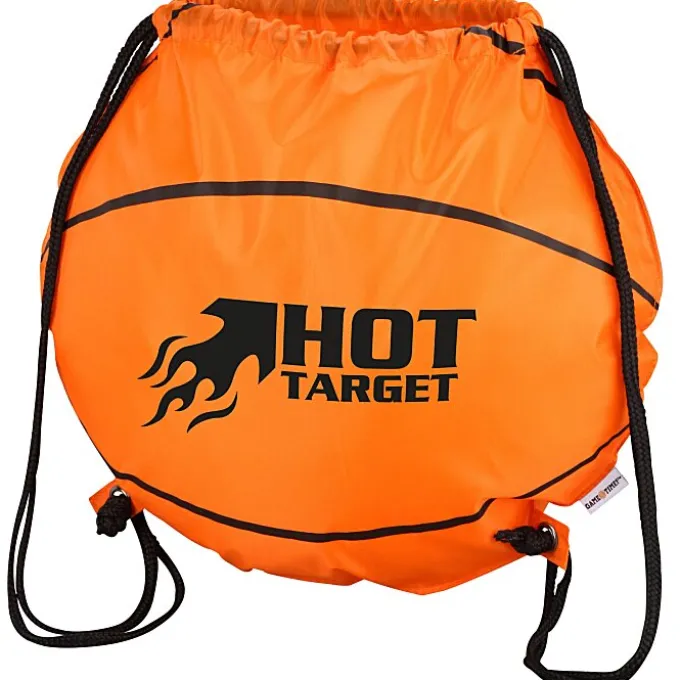 Game Time! Basketball Drawstring Backpack - 24 hr