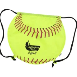 Game Time! Softball Drawstring Backpack