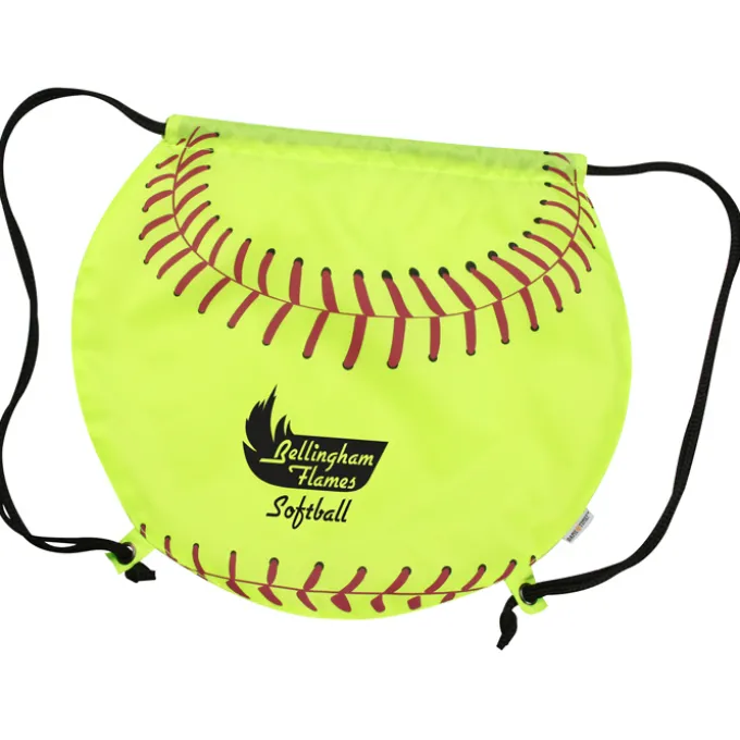 Game Time! Softball Drawstring Backpack - 24 hr