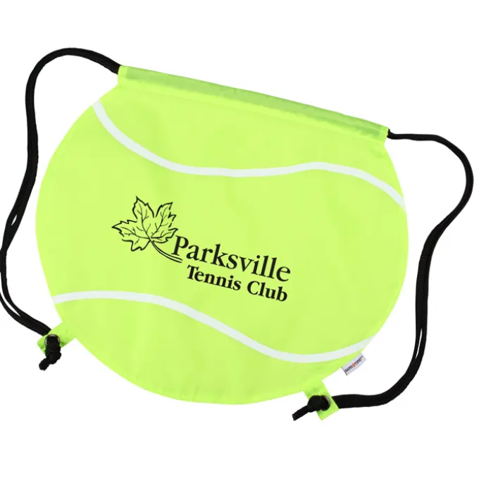 Game Time! Tennis Ball Drawstring Backpack