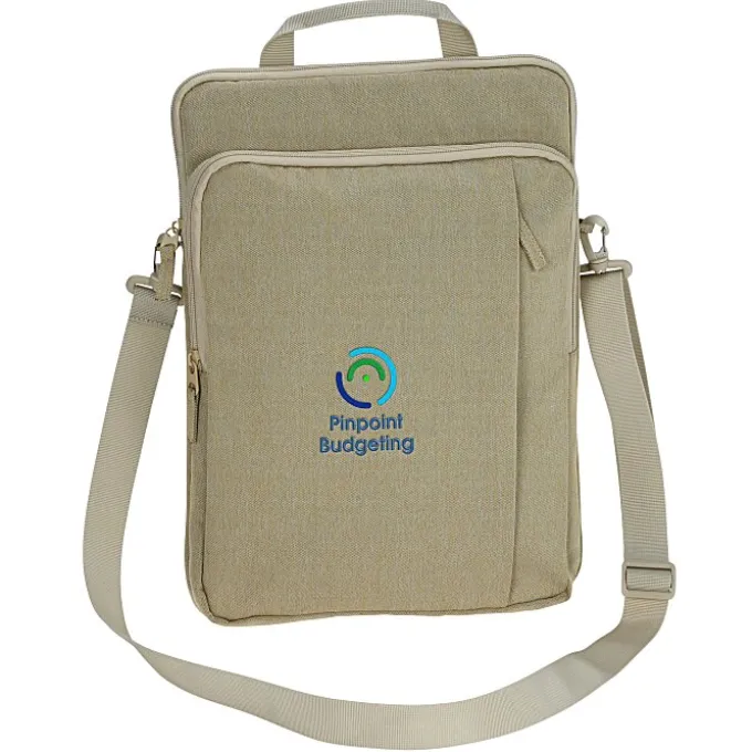 Garrison Vertical Laptop Bag - Embroidered