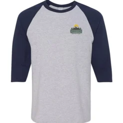 Gildan Heavy Cotton 3/4 Sleeve Raglan T-Shirt - Embroidered