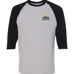 Gildan Heavy Cotton 3/4 Sleeve Raglan T-Shirt - Embroidered