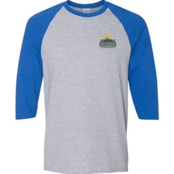 Gildan Heavy Cotton 3/4 Sleeve Raglan T-Shirt - Embroidered