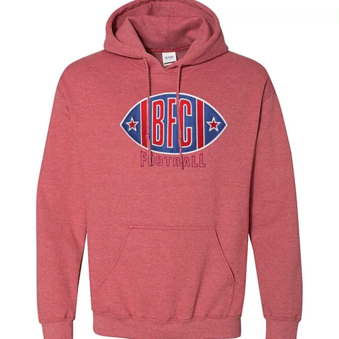 Gildan 50/50 Hooded Sweatshirt - Applique Twill