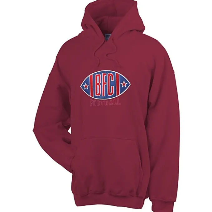 Gildan 50/50 Hooded Sweatshirt - Applique Twill