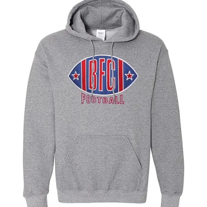 Gildan 50/50 Hooded Sweatshirt - Applique Twill