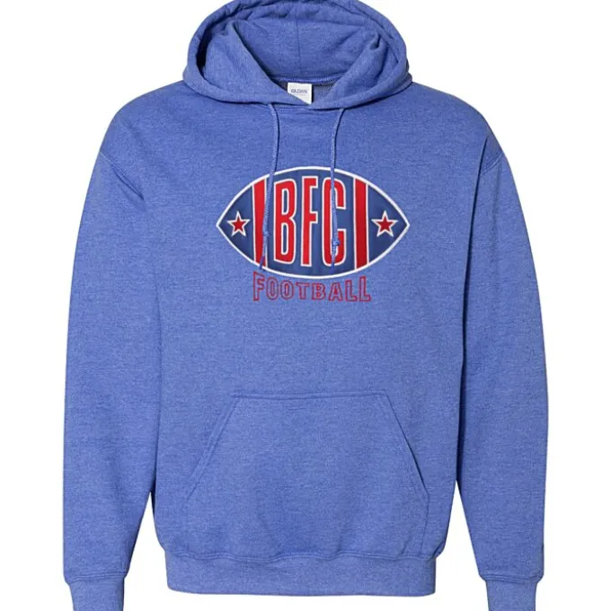 Gildan 50/50 Hooded Sweatshirt - Applique Twill