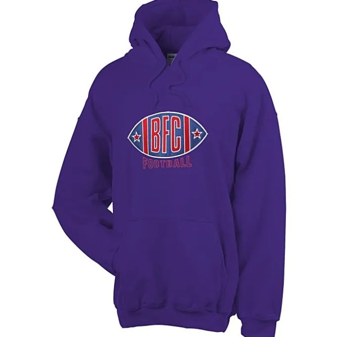 Gildan 50/50 Hooded Sweatshirt - Applique Twill